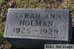 Sarah A Holman