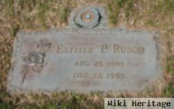 Esther P. Rusch