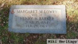 Margaret M Lowry Barker