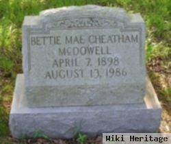 Bettie Mae Cheatham Mcdowell