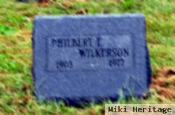 Philbert E Wilkerson