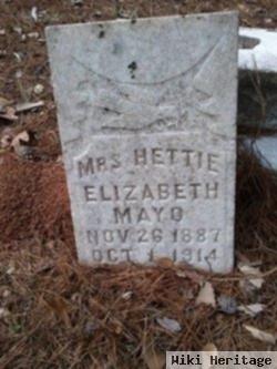 Mrs Hettie Elizabeth Mayo