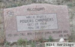 Hallie Jewell Mcgowan Powers Chambers