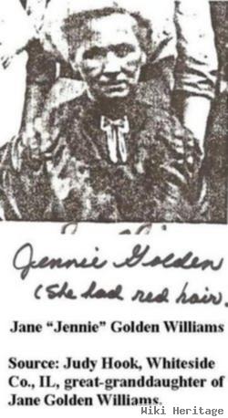 Jane "jennie" Golden Williams