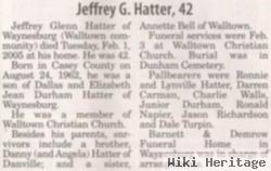 Jeffrey Glenn Hatter