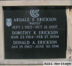 Dorothy Killey Erickson