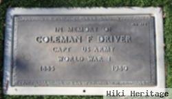 Coleman F Driver