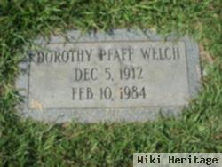 Dorothy Pfaff Welch