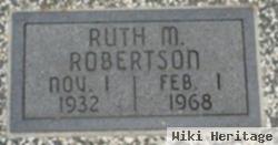 Ruth M Robertson