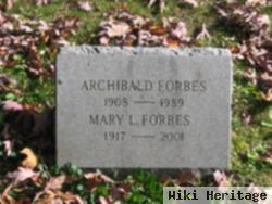 Mary L Forbes