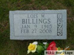 Lois Whittington Billings