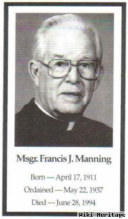 Rev Fr Francis J Manning