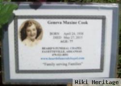 Geneva Maxine Shadrick Cook