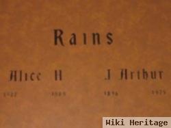 Alice H Rains