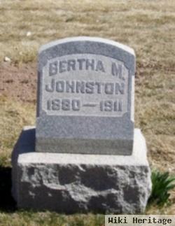 Bertha M. Tanner Johnston