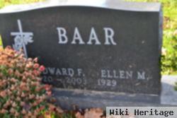 Ellen M Baar