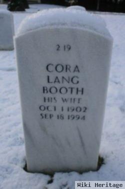 Cora Lang Booth