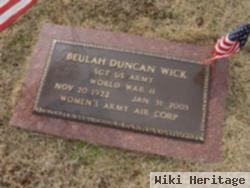 Beulah Duncan Wick