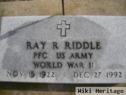 Ray R Riddle