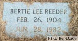 Bertie Lee Reeder