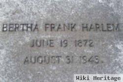 Bertha Frank Harlem