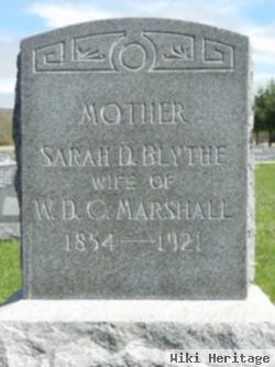 Sarah D Blythe Marshall