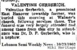 Valentine Uhrich "felty" Gerberich