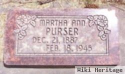 Martha Ann Evans Purser