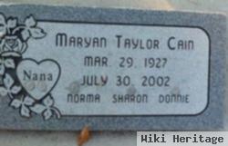 Maryan Taylor "nana" Cain