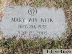 Mary Wix Weik