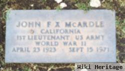 Lieut John Fx Mcardle