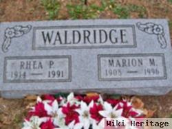 Marion M Waldridge