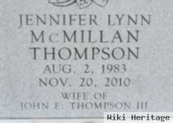 Jennifer Lynn Mcmillan Thompson