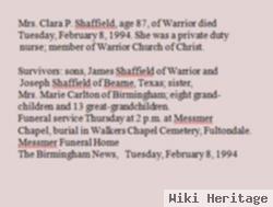 Clara Pearl Williams Shaffield