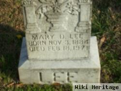 Mary D Lee