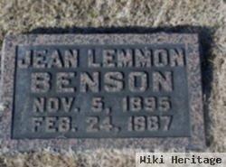 Jean Reavis Lemmon Benson