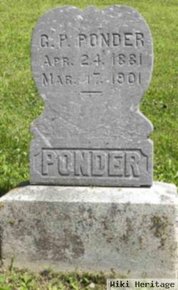 G. P. Ponder