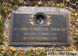 Jo Ann Roberson Timmons