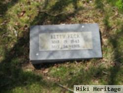 Elizabeth (Betty) Strevels Keck