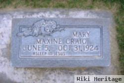 Mary Maxine Craig