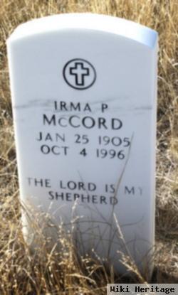 Irma Patefield Mccord