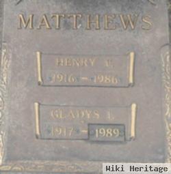 Gladys L Matthews