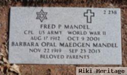 Cpl Fred P Mandel