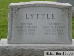 Leah B Baker Lyttle