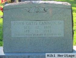 John Oatis Cannon, Sr