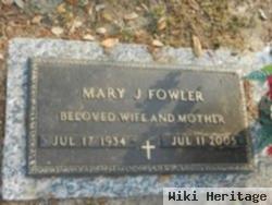 Mary J. Bloodworth Fowler