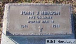 Pvt John J Henson