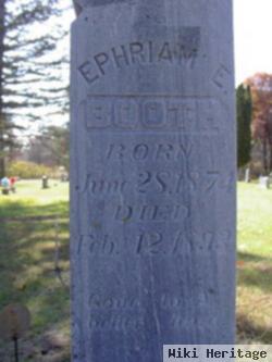 Ephriam E Booth