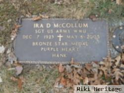 Ira D. "hank" Mccollum