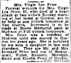 Virgie Lee Doss Price